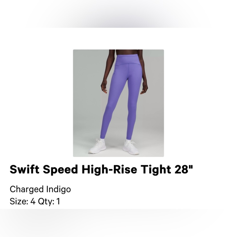 Lululemon swift speed high rise leggings